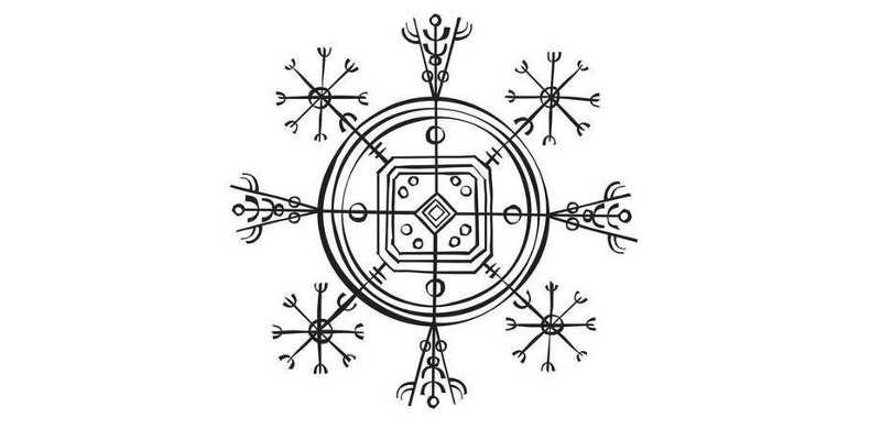 El símbolo vikingo del Hulinhjalmur