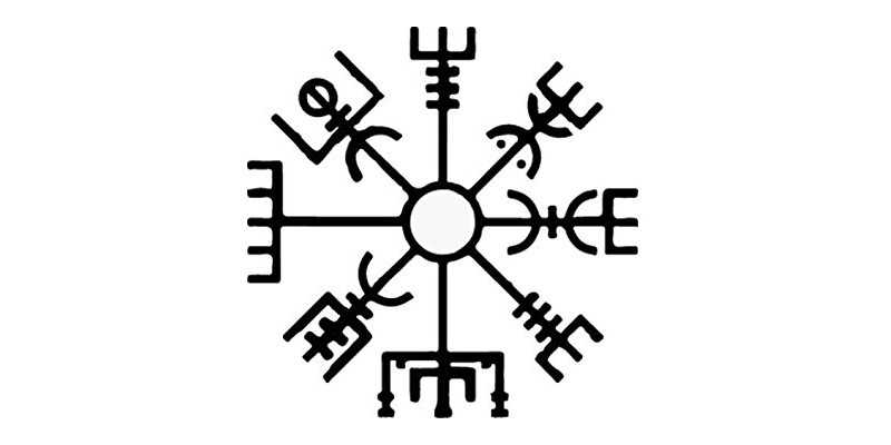 El símbolo vikingo Vegvísir