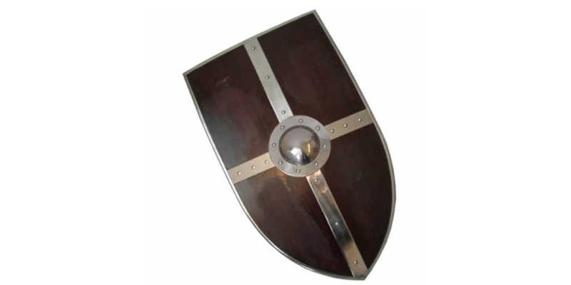 Imitación de escudo vikingo antigo de cometa