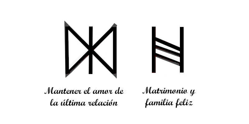 Otras runas de símbolos de amor