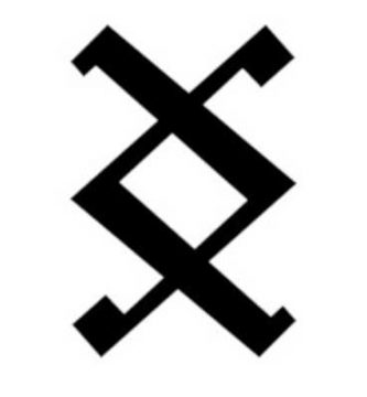 Símbolo vikingo Inguz