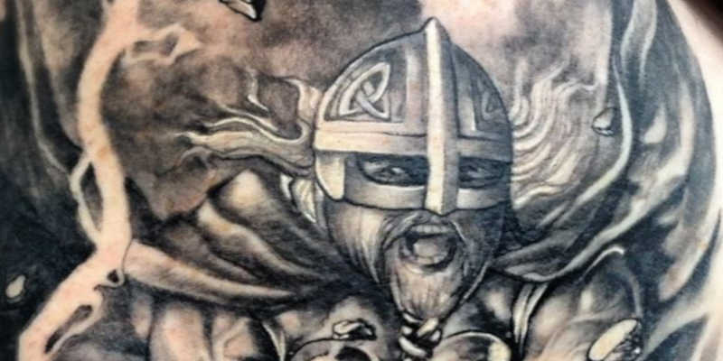 Tatuaje de guerrero Vikingo